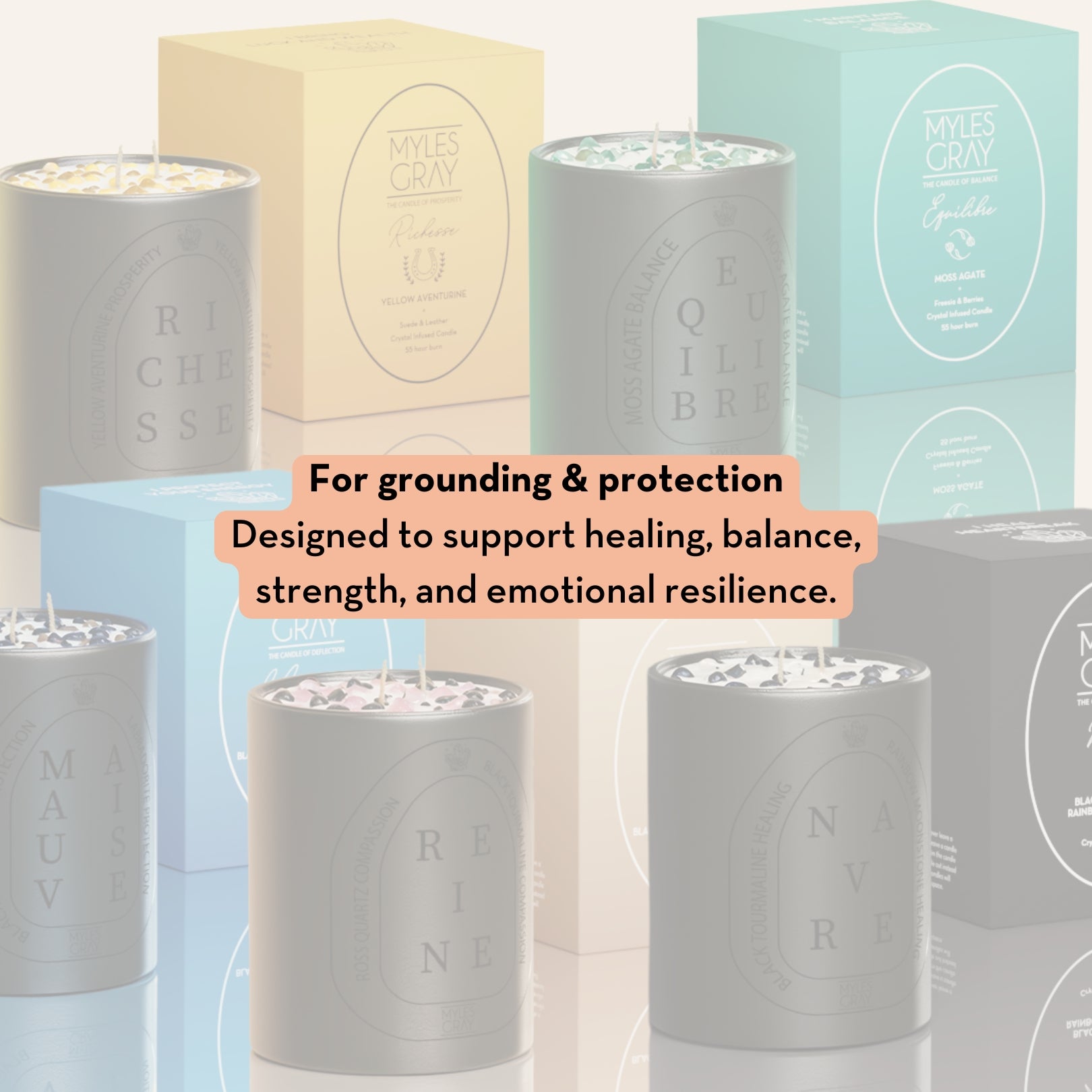 5 Black Core Candles