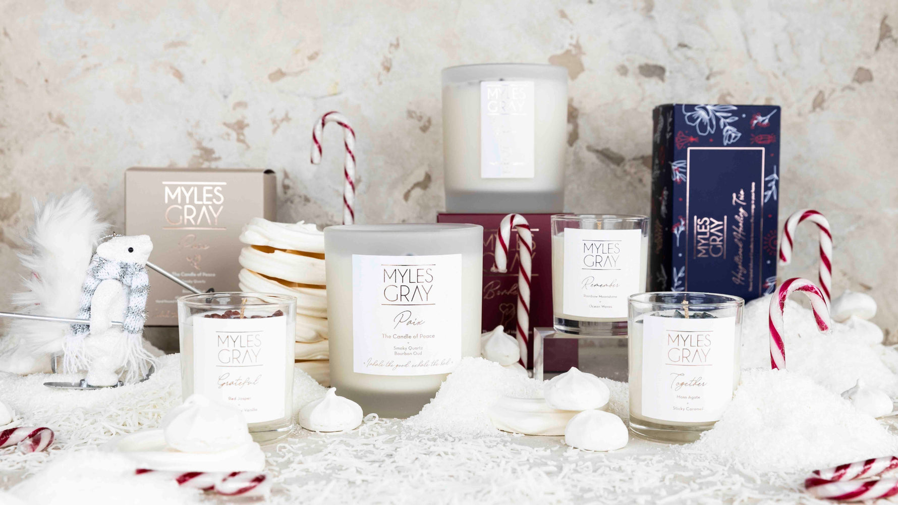 Crystal Infused Soy Candles Myles Gray