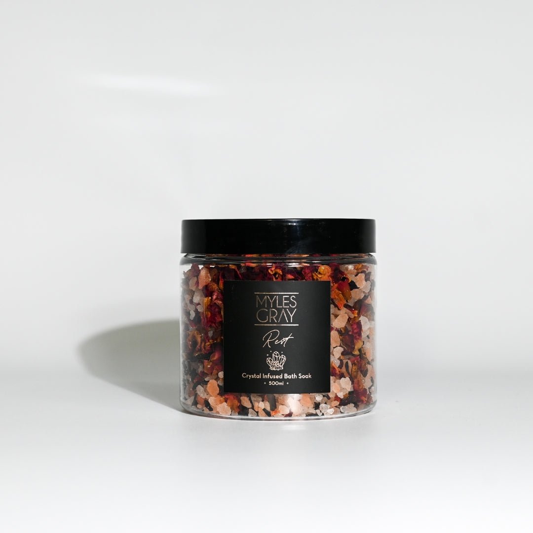 Rest | Crystal Infused Bath Soak - Myles Gray