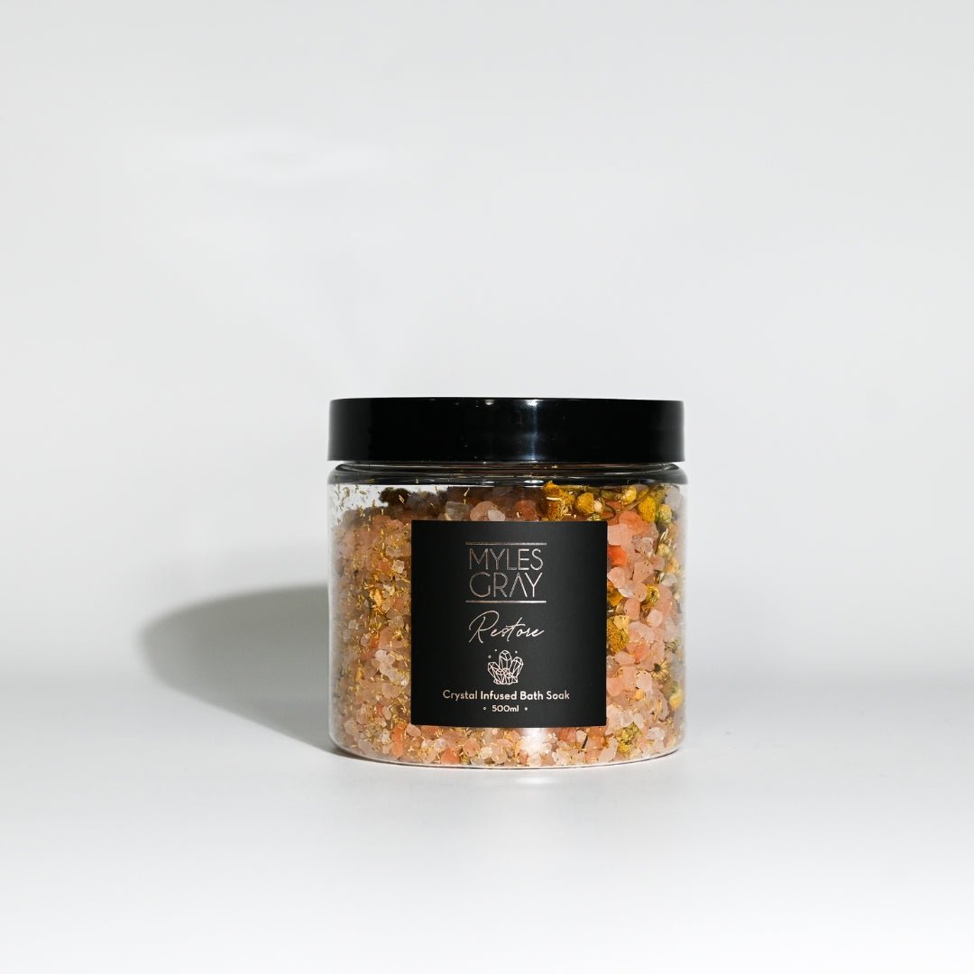 Restore | Crystal Infused Bath Soak - Myles Gray